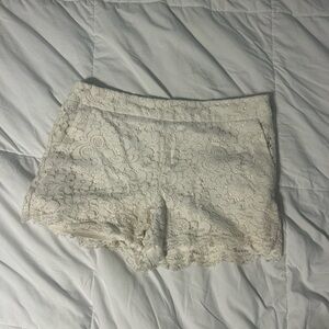 Express Cream Lace Top